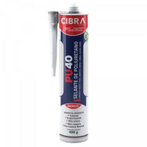 Kit 12 Selante Pu 40 Branco Cibra 400 Gramas