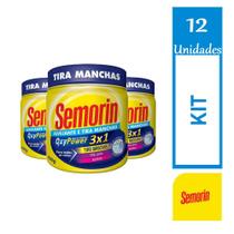 Kit 12 Semorin Alvejante Tira Manchas Em Pó 400g Oxy Power