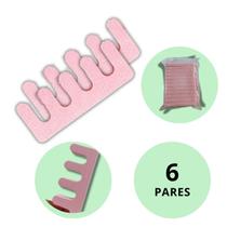 Kit 12 Separador de Dedos Pé Pedicure Profissional Reutilizável em EVA