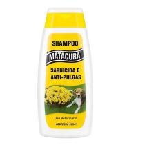 Kit 12 Shampoo Cachorro Sarnicida AntiPulgas MataCura 200ml