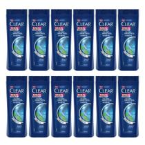 Kit 12 Shampoo Clear Anticaspa Ice Cool Menthol - 400ml