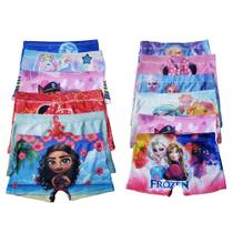 Kit 12 Shortinho Boxer Frimodas Sublimado Personagens Menina Infantil