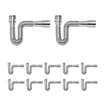 Kit 12 Sifão Ajustável Multiuso Metalizado 66cm - Tigre Kit 12 Sifão Ajustável Multiuso Metalizado 66cm - Tigre