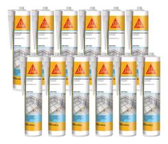 Kit 12 Sikasil Silicone Neutro Para Piscinas 401 Transparente 280ml