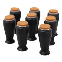 Kit 12 Silicone Feltro Pezinho Perna Cadeira Mesa 15 A 23Mm