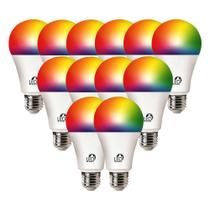 Kit 12 Smart Bulbo Led Wi-fi Inteligente 10w Rgb