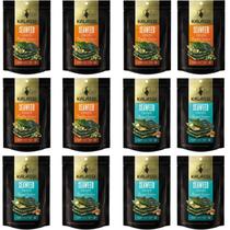 Kit 12 Snack Alga Marinha Sabores Seaweed Kalassi Vegano 25g