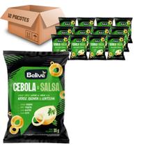 Kit 12 Snack Multigrãos Sabor Cebola e Salsa BELIVE 35g