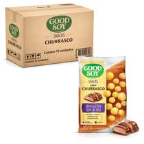 Kit 12 Snacks de Soja GOODSOY S/ Gluten Churrasco 25g Kit 12 Snacks de Soja GOODSOY S/ Gluten Churrasco 25g