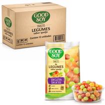 Kit 12 Snacks de Soja GOODSOY s/ Gluten Legumes e Queijo 25g