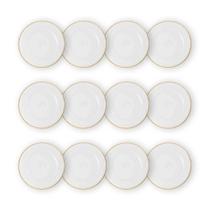 Kit 12 Sousplat Redondo Transparente Vidro 33Cm Rafimex