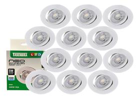 Kit 12 Spot Led Neo Mr16 Embutir Redonda 5w Taschibra 6500k Kit 12 Spot Led Neo Mr16 Embutir Redonda 5w Taschibra 6500k