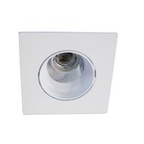 kit 12 spots embutir rente quadrado orientável p/ lâmpada PAR20 alumínio injetado ST092