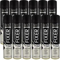 Kit 12 Spray Fixador De Cabelo Profissional Neez Laque Capilar Fixação Extra Forte 24 Horas 400ml