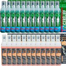 Kit 12 Spray Para Massagem Icerelief 120ml + 12 Spray Peixe Elétrico 120ml