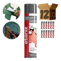 Kit 12 Spray Removedor De Tinta E Verniz Etaniz 400ml