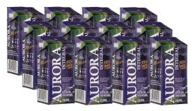 Kit 12 Suco de Uva Aurora Tinto Integral Tetra Pak 200ml