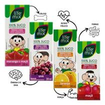 Kit 12 Sucos Life Mix Kids Turma Da Mônica Sabores Sortidos