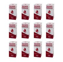 Kit 12 Sulfato Ferroso Xarope 120ml Sabor Chocolate - Natus Kit 12 Sulfato Ferroso Xarope 120ml Sabor Chocolate - Natus