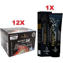 Kit 12 Super Gel 30 Ervas 250g + 1 Pomada Fisio Premium 150g - Bio Instinto