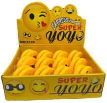 Kit 12 Super Ioio Yoyo Smile Colorido Com Luz De Led Infantil - Kbum