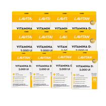 Kit 12 Suplemento Lavitan Vitamina D3 2000 UI 30 Comp Cimed Sabor:Sem sabor