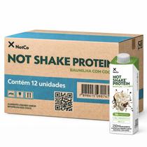 Kit 12 Suplemento NOT SHAKE Protein Baunilha c/ Coco 250ml