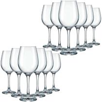 Kit 12 Taças Barone 385ml Ideal Para Vinhos Refinado Vidro Nadir