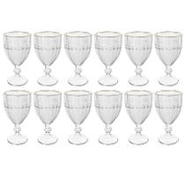 Kit 12 Taças Cristal 330ml Fio de Ouro Imperial Lyor Avulsa Servir Sucos Água Drinks Mesa Posta Kit 12 Taças Cristal 330ml Fio de Ouro Imperial Lyor Avulsa Servir Sucos Água Drinks Mesa Posta