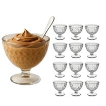 Kit 12 Taças De Vidro Candice Dot Grande Sorvetes Sobremesas Coquitéis 300ml Hauskraft Kit 12 Taças De Vidro Candice Dot Grande Sorvetes Sobremesas Coquitéis 300ml Hauskraft