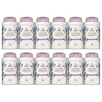 Kit 12 Talco Perfumado Alma De Flores Lavanda 100G - Memphis