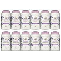 Kit 12 Talco Perfumado Alma De Flores Lavanda 100G - Memphis