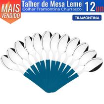 Kit 12 Talheres de Mesa Faca Garfo Colher Leme em Aço Inox Tramontina - Tramontina Cutelaria