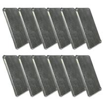 Kit 12 Tampa Cega Espelho P Condulete Placa Cega 1' Alumínio