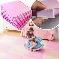 Kit 12 Tapete Infantil em EVA Emborrachado de 50x50 com 20mm de Espessura Total de 3 m² Estilo Tatame Para Bebe Criança Menina Yoga Quarto Decoração - Kozi