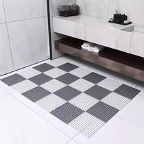 Kit 12 Tapetes com Superfície Antiderrapantes 30x30cm Piso Banheiro Box Piscina Cor:Cinza