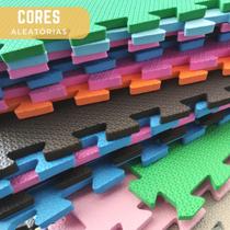 Kit 12 Tapetes de EVA Placa 50x50 por 10mm de Espessura Cores Diversas Antiderrapante