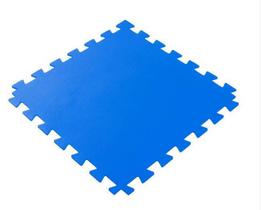 Kit 12 Tatames de Borracha 50x50 Econômico- Na cor Azul