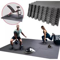 Kit 12 Tatames Eva Premium 50X50 Preto Academia Pilates Envio Imediato Kit 12 Tatames Eva Premium 50X50 Preto Academia Pilates Envio Imediato