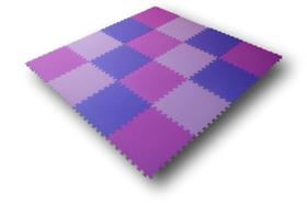 Kit 12 Tatames EVA Tapetes Infantil Tons Rosa 50x50x1cm 10mm Kit 12 Tatames EVA Tapetes Infantil Tons Rosa 50x50x1cm 10mm
