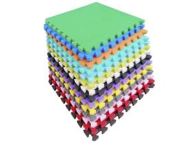 Kit 12 Tatames Tapetes EVA Coloridos 50x50x3cm 30mm Kit 12 Tatames Tapetes EVA Coloridos 50x50x3cm 30mm