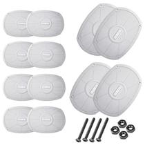 Kit 12 Tela Alto Falante 6x9 Polegadas Com Parafusos Branca