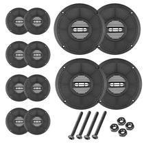 Kit 12 Tela Plástica 6 Polegadas Com Parafusos Alto Falante