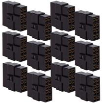 Kit 12 Terminal Conector 8 Vias Trava Macho Fêmea Technoise Kit 12 Terminal Conector 8 Vias Trava Macho Fêmea Technoise