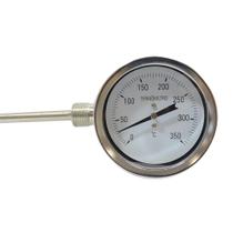 Kit 12 Termômetro Inox 0/350 Lateral 3 Polegadas Haste 20cm Kit 12 Termômetro Inox 0/350 Lateral 3 Polegadas Haste 20cm