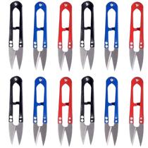 Kit 12 Tesouras Pequenas para Arremate Costura Bordado Inox Metal Círculo Ajustável Kit 12 Tesouras Pequenas para Arremate Costura Bordado Inox Metal Círculo Ajustável