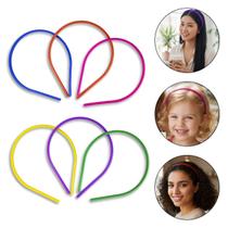 Kit 12 Tiaras de Cabelo Arquinho Sem Dente 6mm Coloridas Cabelos Acessórios Beleza Look Moda Tendência Infantil Adulto