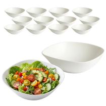 Kit 12 Tigela Bowl De Vidro Redonda Sobremesa Branco Opaline 1,4L Kit 12 Tigela Bowl De Vidro Redonda Sobremesa Branco Opaline 1,4L