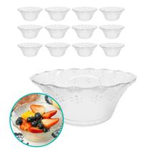 Kit 12 Tigela Bowl De Vidro Redonda Sobremesa Saladeira Travessa Fruta 300ml - CLICK HOUSE