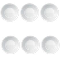 Kit 12 Tigela De Vidro Cumbuca Bowls Redonda 19cm Branca